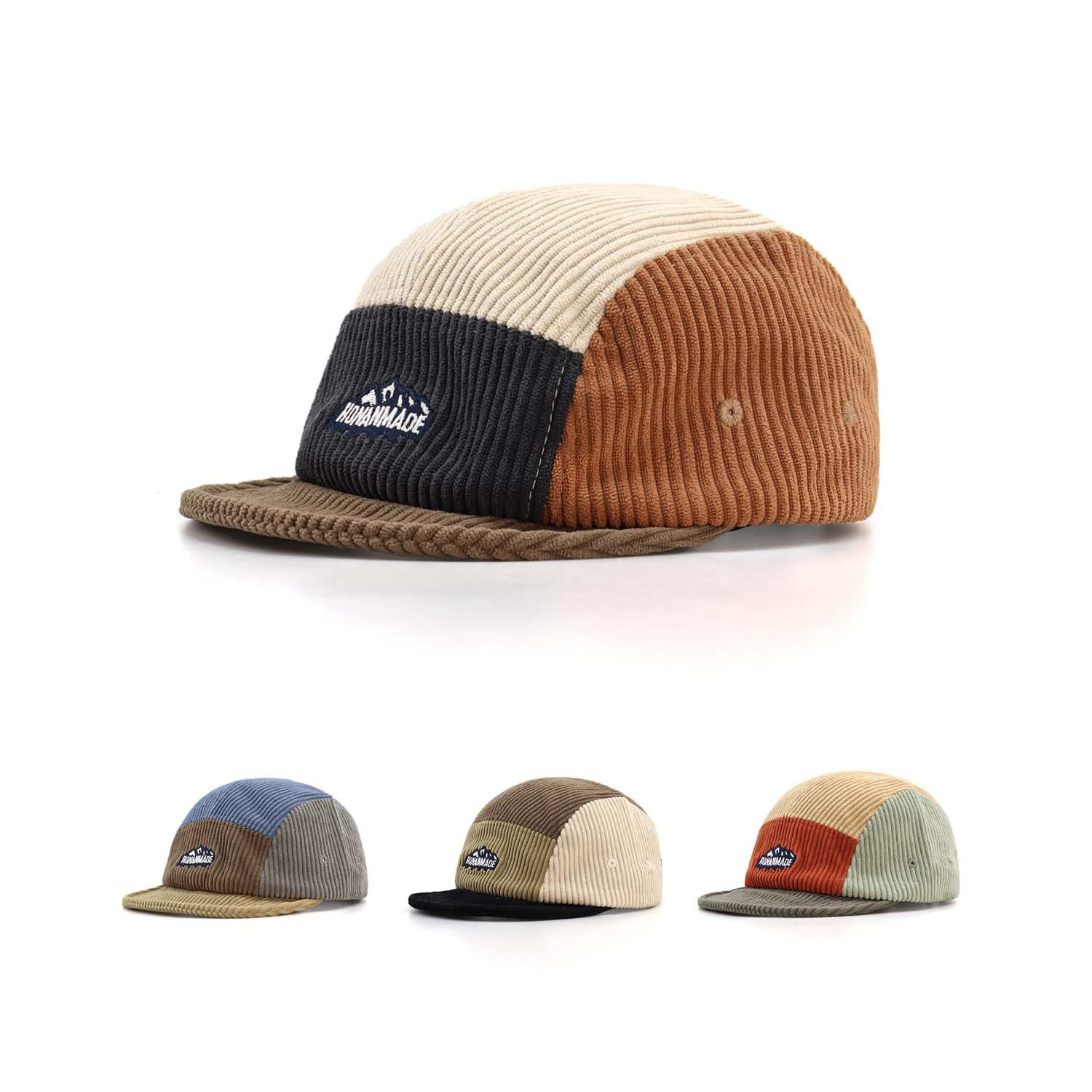 Corduroy Cap 5 Panel - Nuovo Cappello a 5 Pannelli in