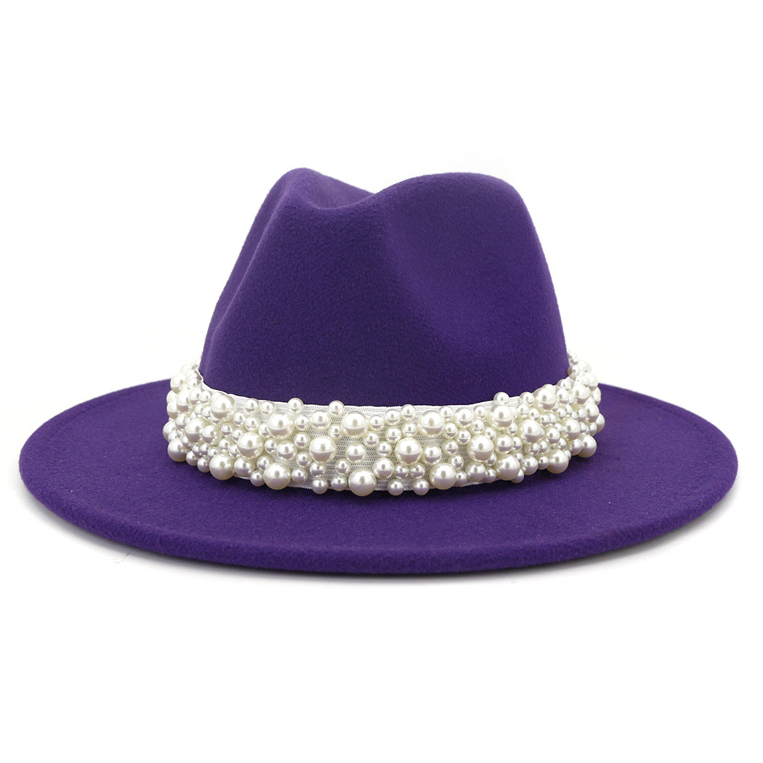 Fedora Hat Wool - Cappelli Fedora da donna Cappello Panama