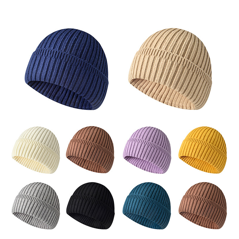 Beanie Cuffed Knit - Berretto Invernale Caldo per Uomo e