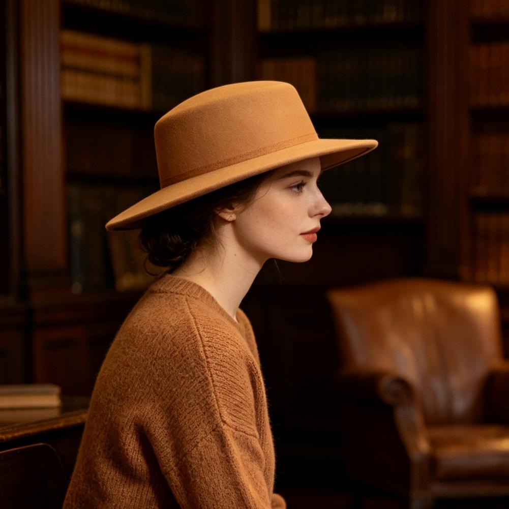 Fedora Hat Wool - Elegante Cappello da Festa per Cena,
