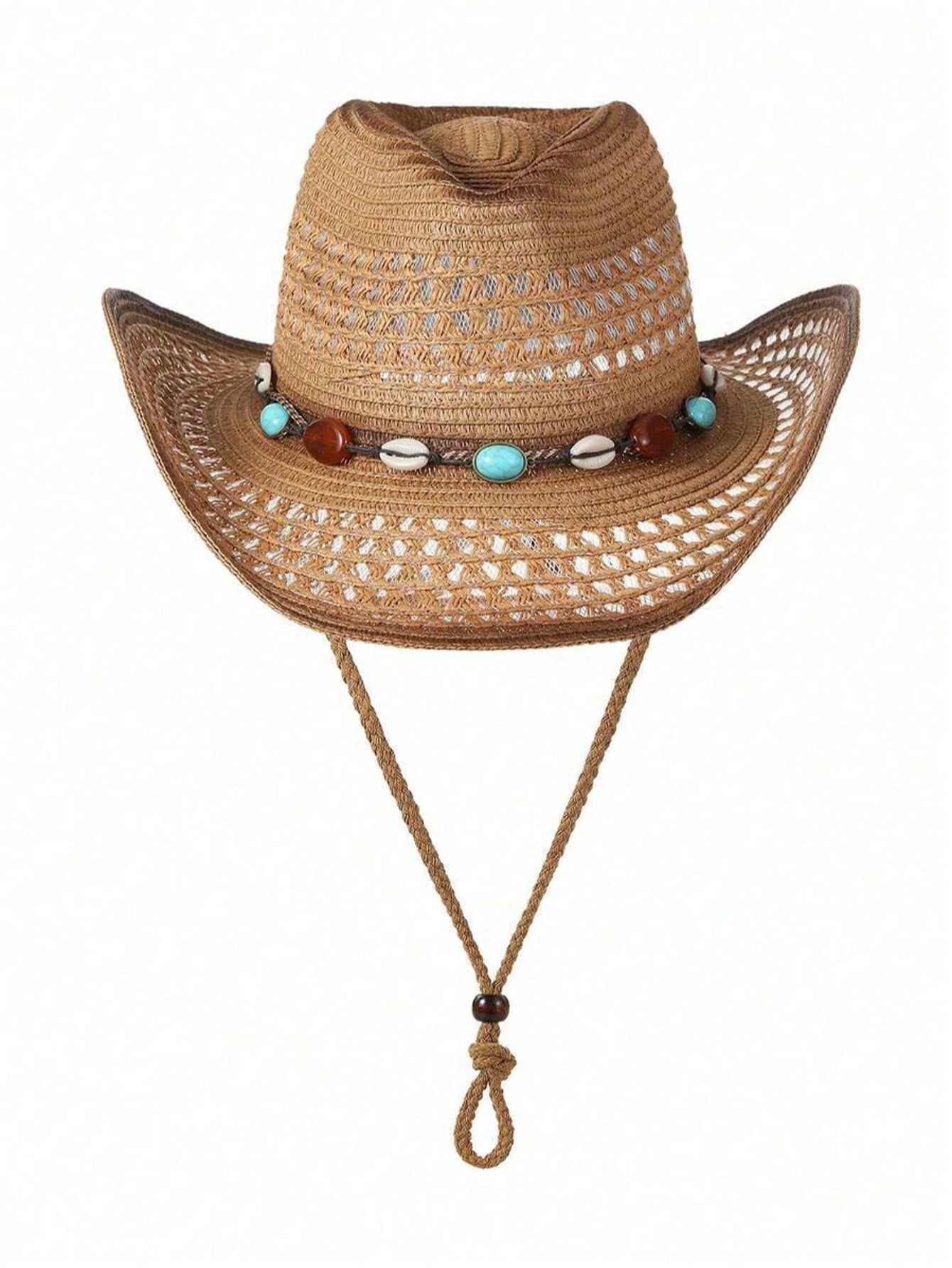Cowboy Hat Straw - Cappello da Cowboy Unisex Marrone in