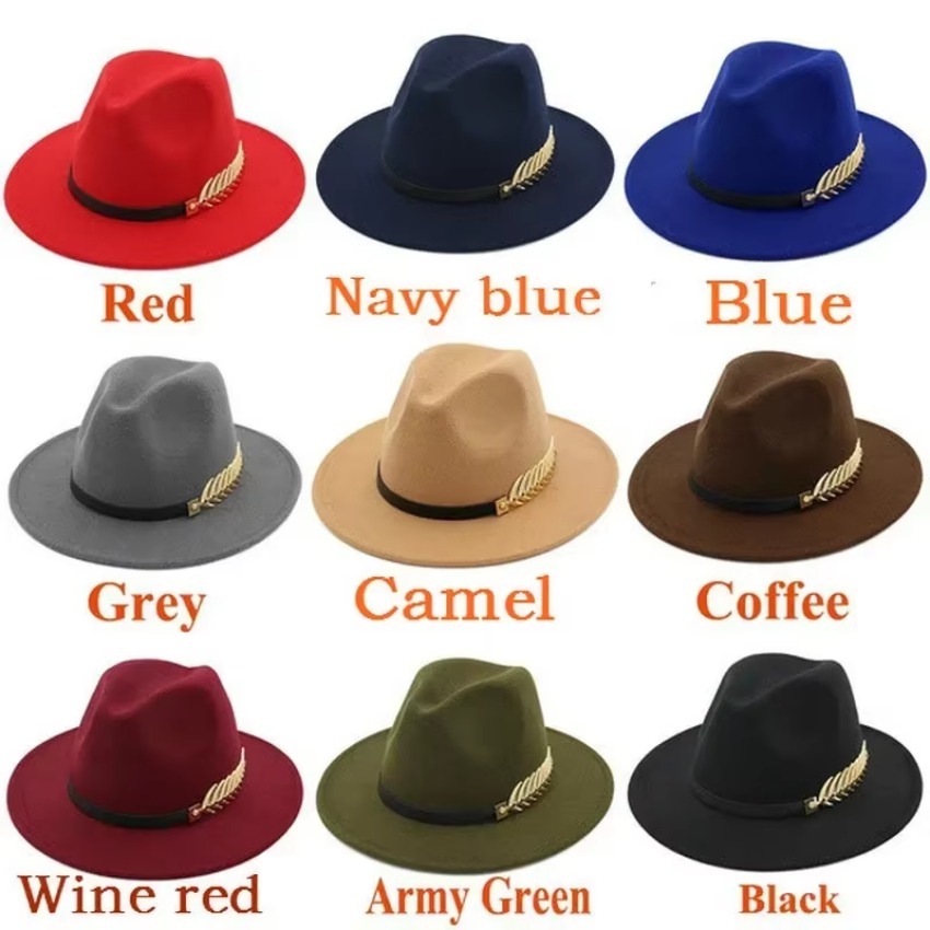 Fedora Hat Wool - 1 pz nuova moda unisex uomo