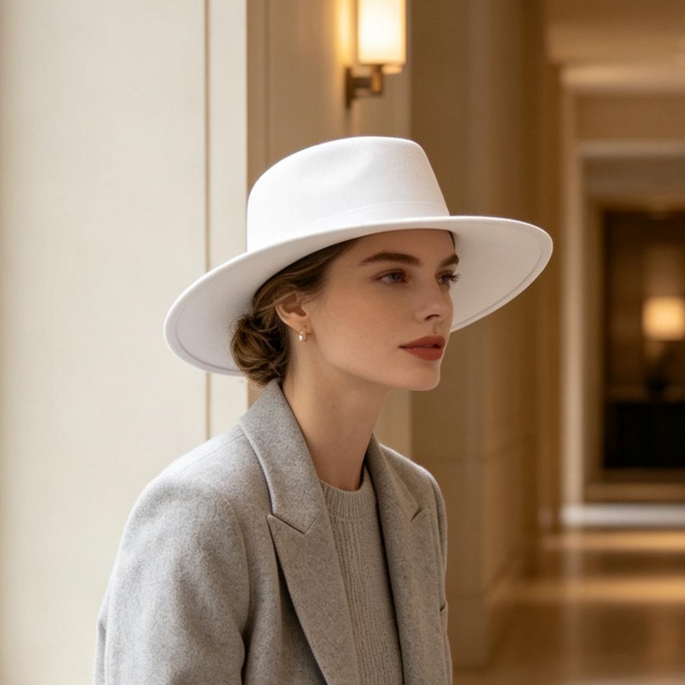 Fedora a tesa larga da donna,  - Fedora Hat Wool recensione e prezzo